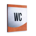 Steel All Gender WC Door Signs Bathroom Signs Walhunt Bsign - Photo #8