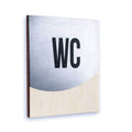 Steel Sign - Mother And Child Room Bathroom Signs Natural wood Bsign - Photo #6