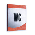 Steel All Gender WC Door Signs Bathroom Signs Redwood Bsign - Photo #7