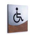 Wheelchair Door Sign for Restrooms Bathroom Signs Indian Rosewood Bsign - Photo #1