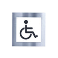 Steel Wheelchair Toilet Bathroom Sign Bathroom Signs white / black pictogram Bsign - Photo #4