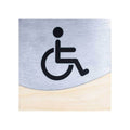 Wheelchair Door Sign for Restrooms Bathroom Signs Natural wood Bsign - Photo #3