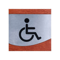 Steel Wheelchair Accessible Restroom Sign Bathroom Signs Redwood Bsign - Photo #3