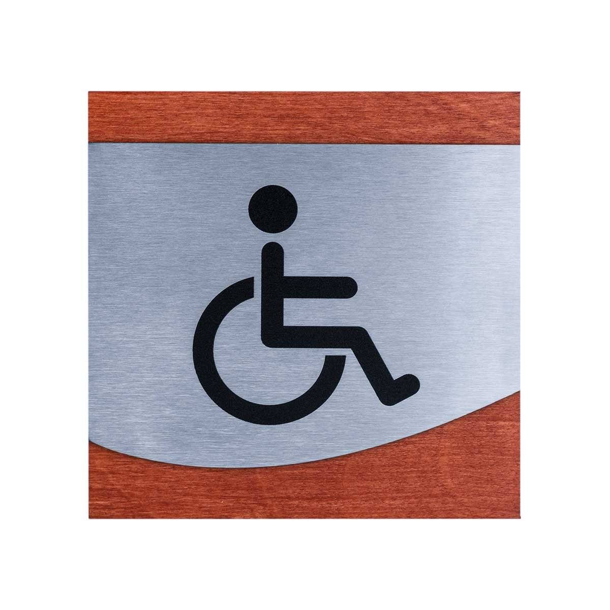 Steel Wheelchair Accessible Restroom Sign Bathroom Signs Redwood Bsign