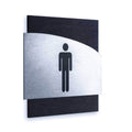 Steel Men Restroom Door Signs Bathroom Signs Dark Wenge Bsign - Photo #1