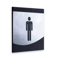 Steel Door Signs for Bathroom Bathroom Signs Anthracite Gray Bsign - Photo #1