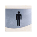 Steel Door Signs for Bathroom Bathroom Signs Natural wood Bsign - Photo #3