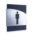 Steel Men Restroom Door Signs Bathroom Signs Anthracite Gray Bsign - Photo #5