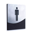 Interior Men Sign of Restroom Bathroom Signs Dark Wenge Bsign - Photo #5