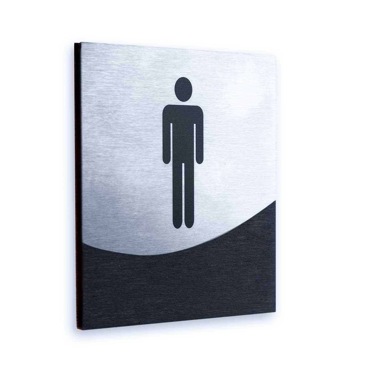 Interior Men Sign of Restroom Bathroom Signs Dark Wenge Bsign