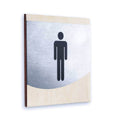 Steel Door Signs for Bathroom Bathroom Signs Natural wood Bsign - Photo #6