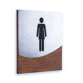 Woman Interior Sign for Restroom Bathroom Signs Indian Rosewood Bsign - Photo #1