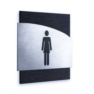 Steel Ladies Bathroom Signs Bathroom Signs Anthracite Gray Bsign