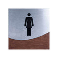 Woman Interior Sign for Restroom Bathroom Signs Indian Rosewood Bsign - Photo #3