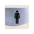 Ladies Door Signs for Bathroom Bathroom Signs Natural wood Bsign - Photo #3