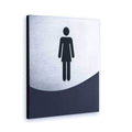 Woman Interior Sign for Restroom Bathroom Signs Anthracite Gray Bsign - Photo #4