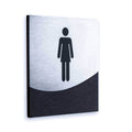 Woman Interior Sign for Restroom Bathroom Signs Dark Wenge Bsign - Photo #5