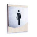 Ladies Door Signs for Bathroom Bathroom Signs Natural wood Bsign - Photo #6
