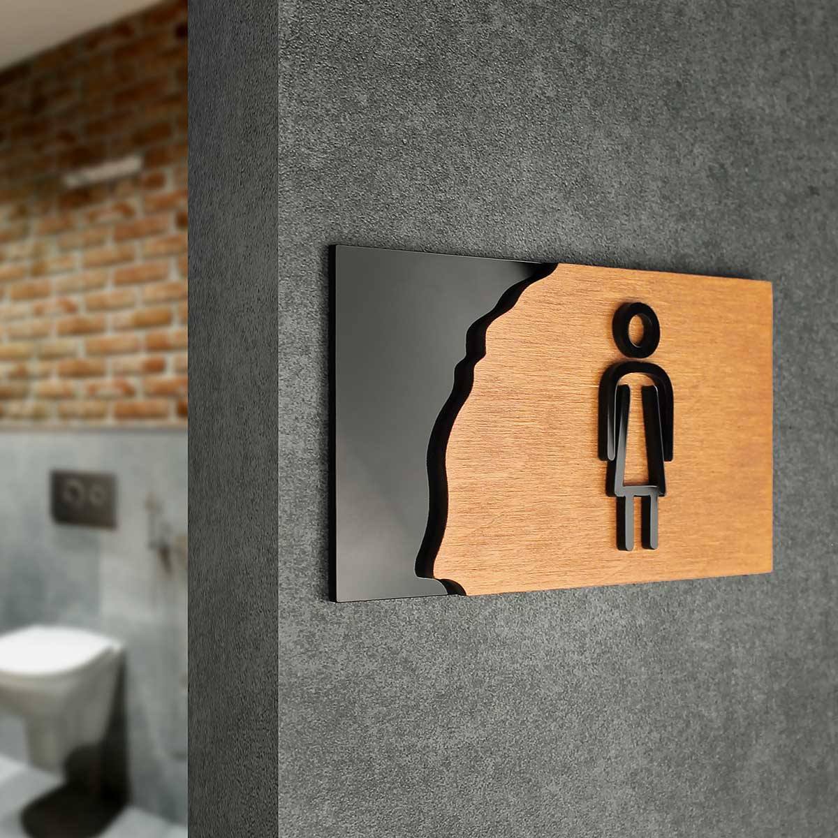 Women Restroom Signs Bathroom Signs Walhunt Bsign