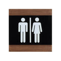 Wood All Gender Bathroom Signs Indian Rosewood Bsign - Photo #3