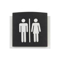 Wood All Gender Signs for Bathroom Bathroom Signs Anthracite Gray Bsign - Photo #3