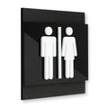 Wood All Gender Bathroom Signs Dark Wenge Bsign - Photo #1