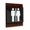 Wood All Gender Bathroom Signs Indian Rosewood Bsign - Photo #8