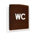Wood Toilet WC Signs fo Restroom Bathroom Signs Indian Rosewood Bsign - Photo #1
