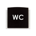 Wood Toilet WC Signs fo Restroom Bathroom Signs Dark Wenge Bsign - Photo #4