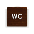 Wood Toilet WC Signs fo Restroom Bathroom Signs Indian Rosewood Bsign - Photo #5