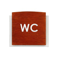 Wood Toilet WC Signs fo Restroom Bathroom Signs Redwood Bsign - Photo #7