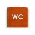 Wood Toilet WC Signs fo Restroom Bathroom Signs Walhunt Bsign - Photo #8