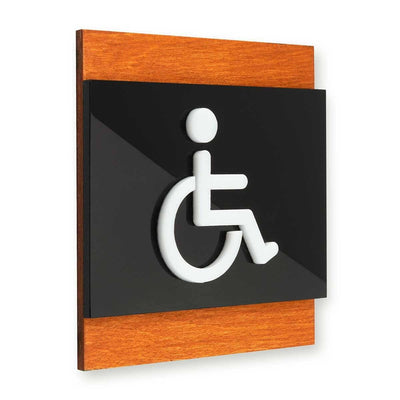 Interior Wheelchair Bathroom Door Sign Bathroom Signs Walhunt Bsign