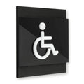 Interior Wheelchair Bathroom Door Sign Bathroom Signs Dark Wenge Bsign - Photo #1