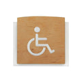 Wheelchair Wooden Bathroom Signs Bathroom Signs Natural wood Bsign - Photo #6