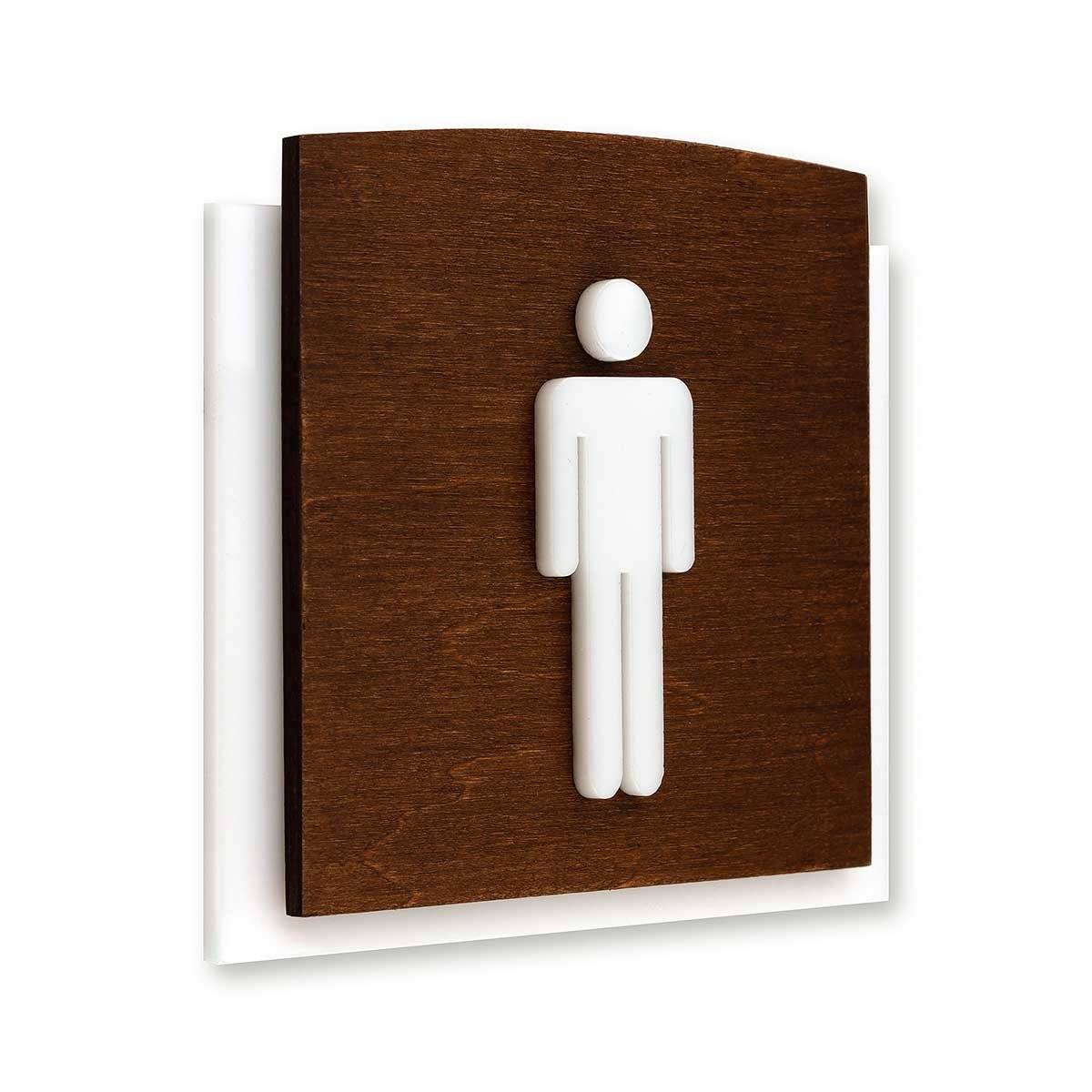 Wood Bathrooms Door Signs for Man Bathroom Signs Indian Rosewood Bsign