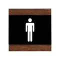 Wood Restroom Sign for Man Bathroom Signs Indian Rosewood Bsign - Photo #4
