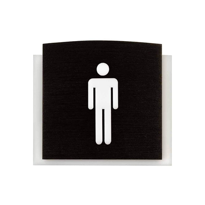 Wood Bathrooms Door Signs for Man Bathroom Signs Dark Wenge Bsign