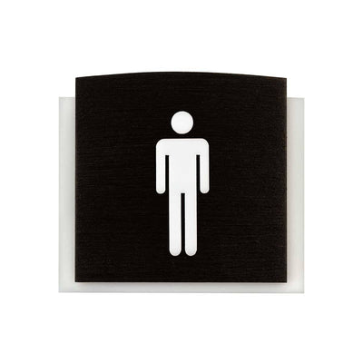 Wood Bathrooms Door Signs for Man Bathroom Signs Dark Wenge Bsign