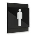 Wood Restroom Sign for Man Bathroom Signs Dark Wenge Bsign - Photo #1
