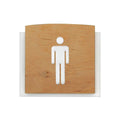 Wood Bathrooms Door Signs for Man Bathroom Signs Natural wood Bsign - Photo #6
