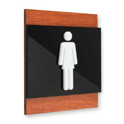 Woman Wood Signs for Bathroom Bathroom Signs Walhunt Bsign