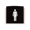 Wooden Restroom Signs for Woman Bathroom Signs Dark Wenge Bsign - Photo #4