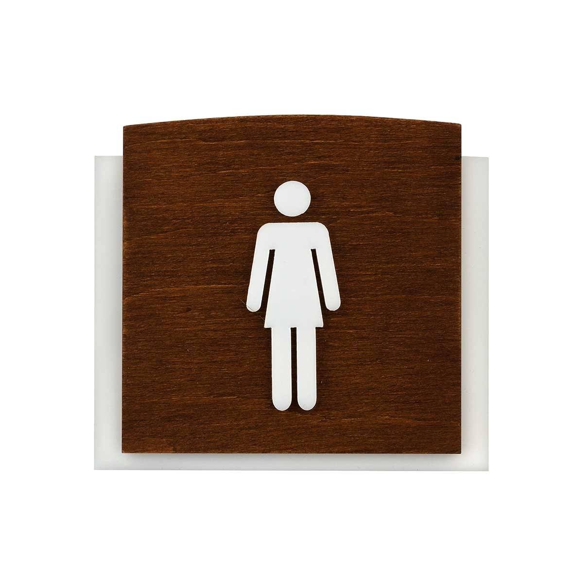 Wooden Restroom Signs for Woman Bathroom Signs Indian Rosewood Bsign