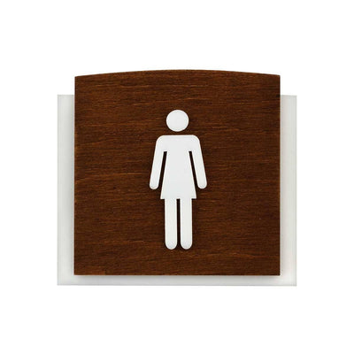 Wooden Restroom Signs for Woman Bathroom Signs Indian Rosewood Bsign