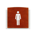 Wooden Restroom Signs for Woman Bathroom Signs Redwood Bsign - Photo #7