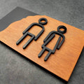 Wood Signs for Bathroom Bathroom Signs Walhunt Bsign - Photo #3