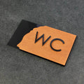 Wood WC Sign for Restroom Bathroom Signs Walhunt Bsign - Photo #4