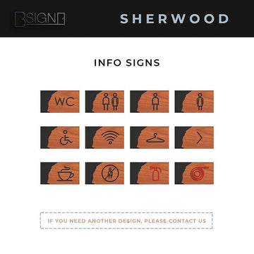 Табличка на дверь "Столовая": Дерево и акрил — "Sherwood" дизайн - Photo #7