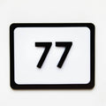 Acrylic Room Numbers Door Numbers white/black numbers Bsign - Photo #1